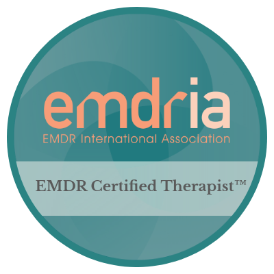 EMDRIA Certified Therapist badge for Dr. Novak, specializing in EMDR therapy.